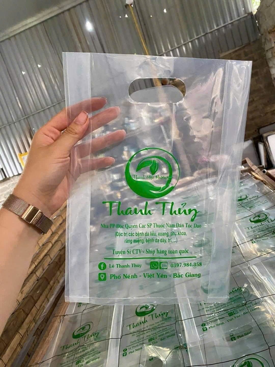 Túi ni lông dạng hột xoài được sử dụng rất phổ biến